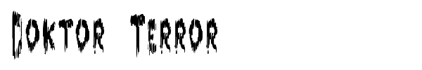 Doktor Terror font preview